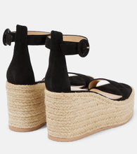 Gianvito Rossi Portofino suede espadrille wedges