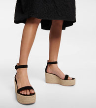 Gianvito Rossi Portofino suede espadrille wedges