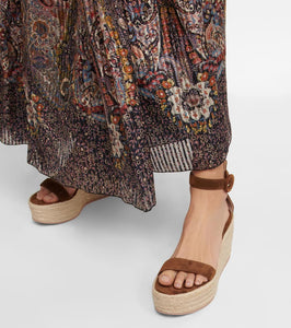 Gianvito Rossi Portofino suede espadrille wedges