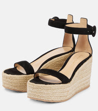 Gianvito Rossi Portofino suede espadrille wedges