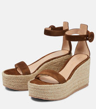Gianvito Rossi Portofino suede espadrille wedges