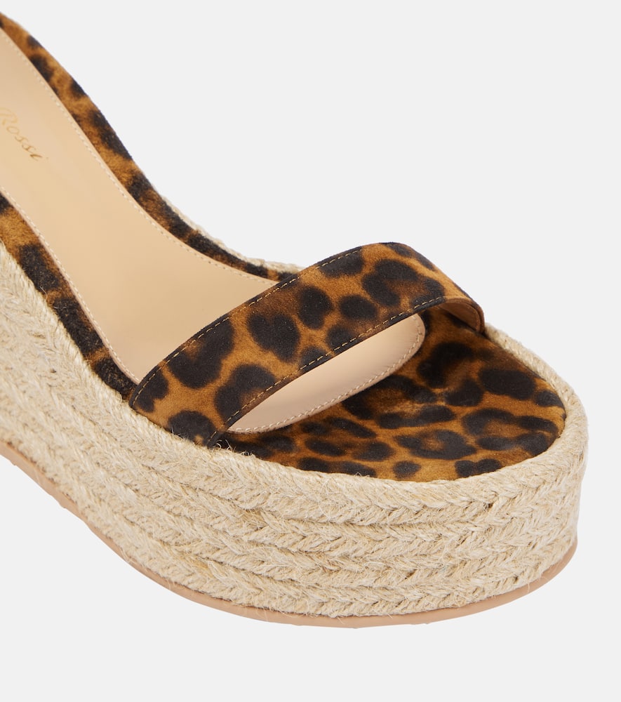 Gianvito Rossi Portofino suede espadrille wedges