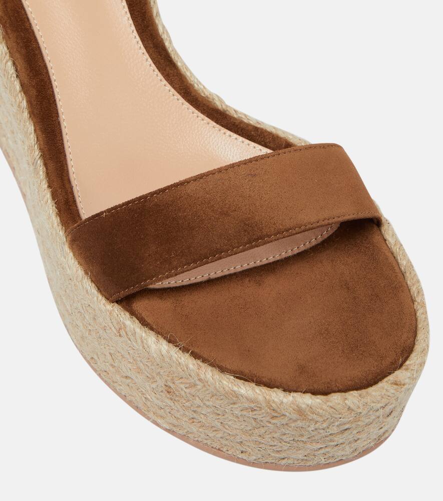 Gianvito Rossi Portofino suede espadrille wedges