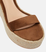 Gianvito Rossi Portofino suede espadrille wedges