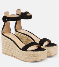 Gianvito Rossi Portofino suede espadrille wedges