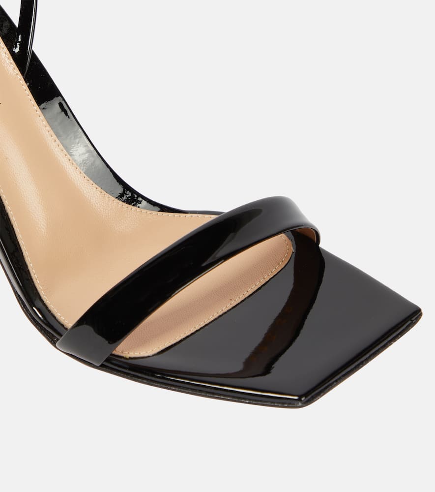 Gianvito Rossi Ribbon 85 patent leather sandals