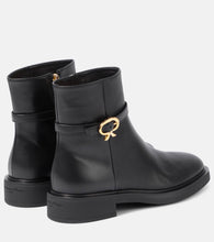 Gianvito Rossi Ribbon Dumont 20 leather ankle boots