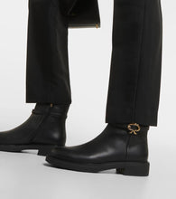 Gianvito Rossi Ribbon Dumont 20 leather ankle boots