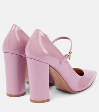 Gianvito Rossi Ribbon Jane patent leather pumps