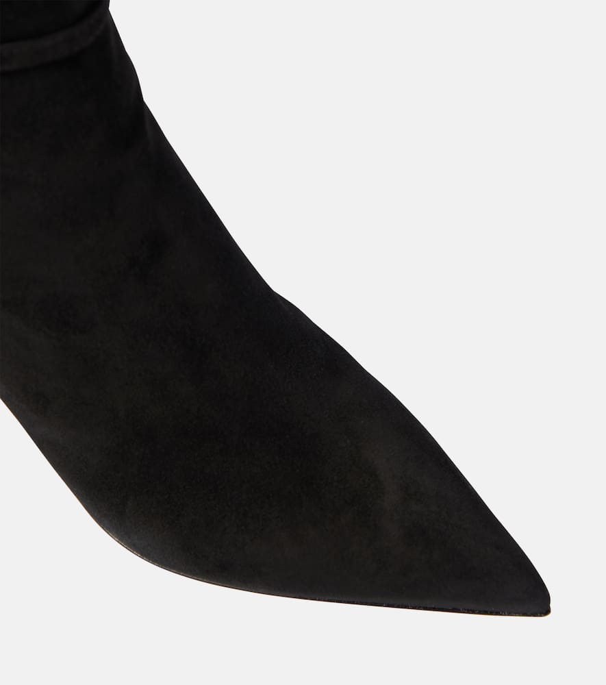 Gianvito Rossi Ribbon Ville suede ankle boots