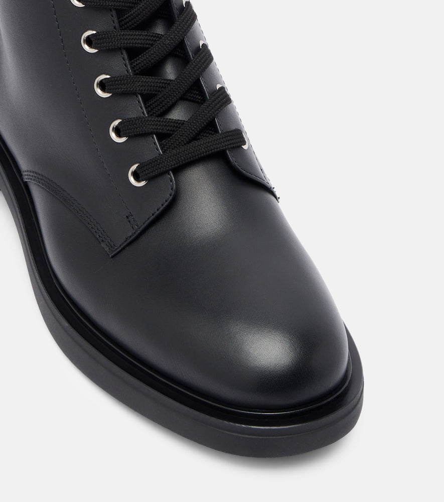 Gianvito Rossi Ripley leather combat boots