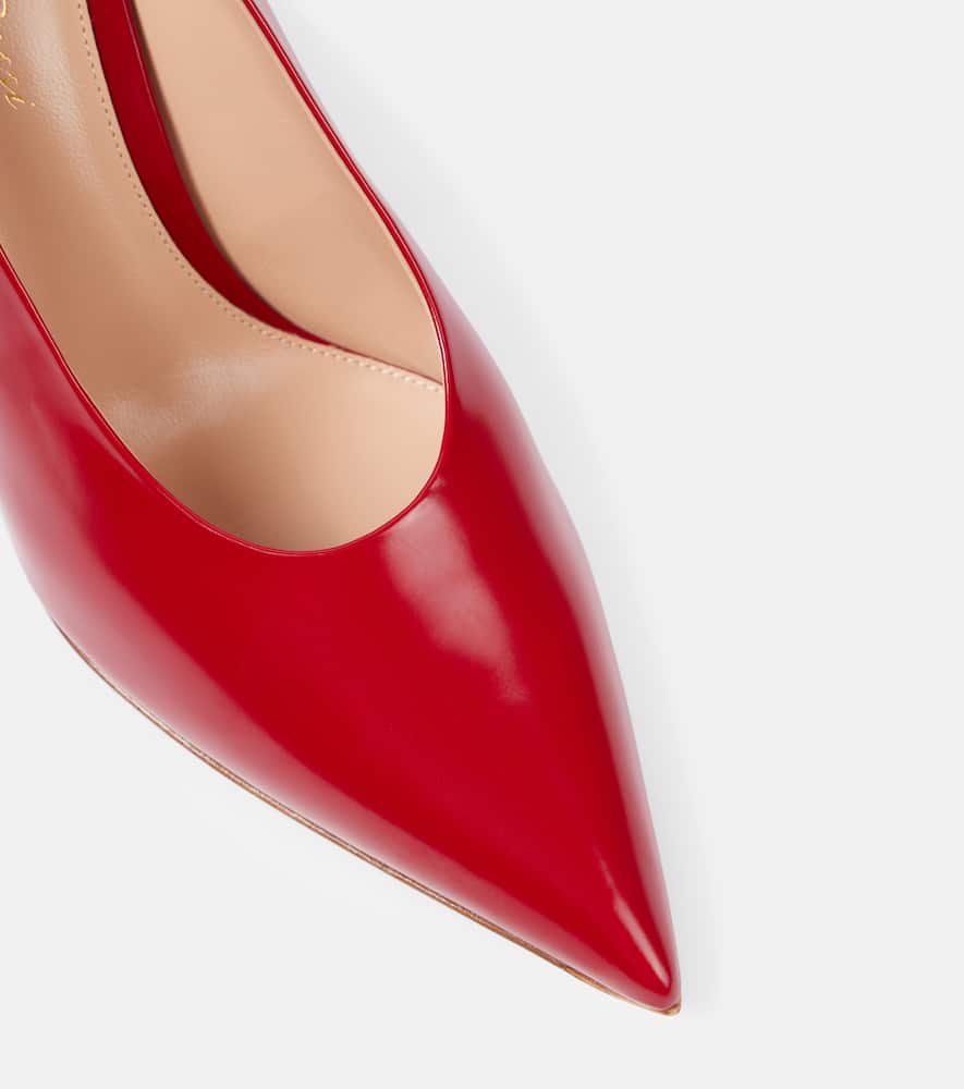 Gianvito Rossi Robbie 85 patent leather pumps