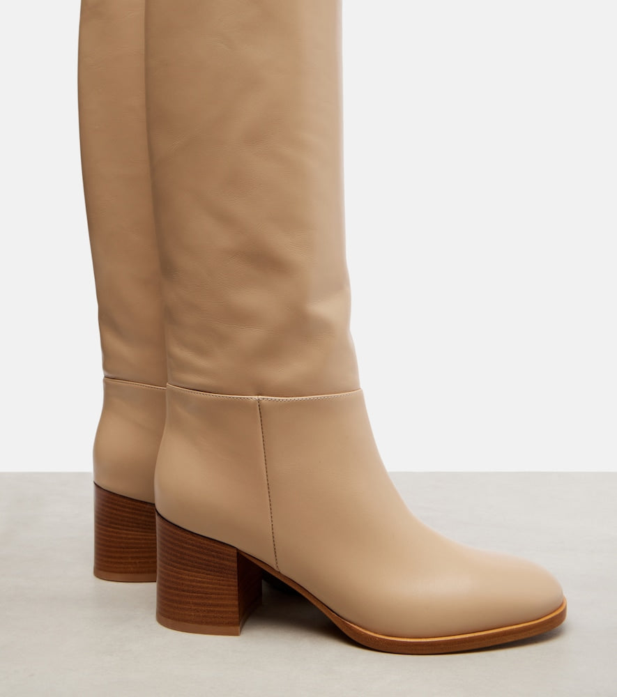 Gianvito Rossi Santiago 60 leather knee-high boots