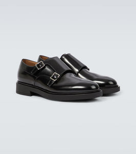 Gianvito Rossi Scott leather monk strap shoes
