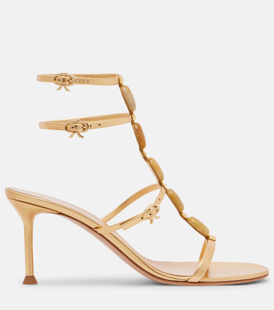 Gianvito Rossi Shanti 70 embellished leather sandals