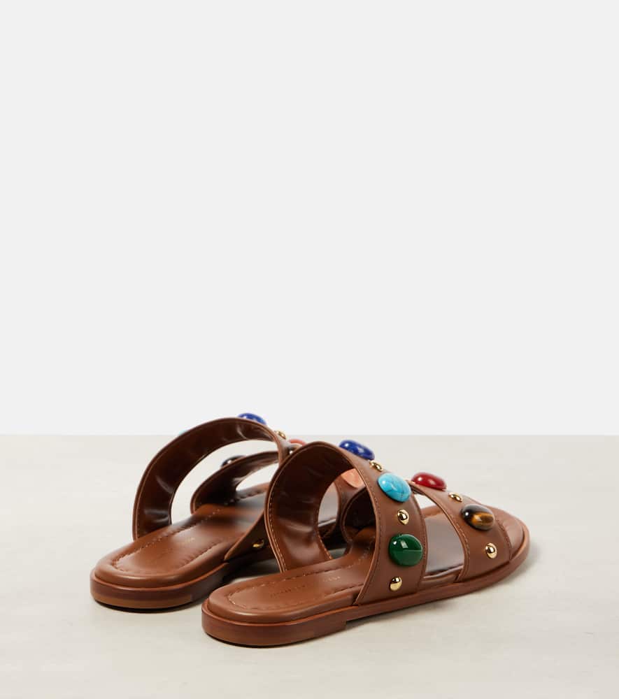 Gianvito Rossi Shanti embellished leather sandals