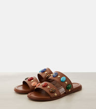 Gianvito Rossi Shanti embellished leather sandals