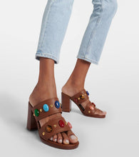 Gianvito Rossi Shanti embellished leather sandals