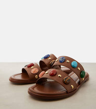 Gianvito Rossi Shanti embellished leather sandals