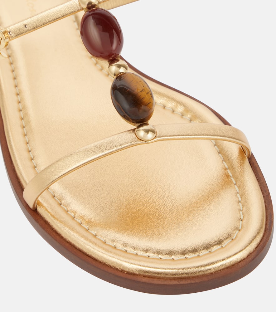 Gianvito Rossi Shanti embellished leather sandals