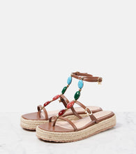 Gianvito Rossi Shanti leather espadrille sandals