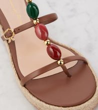 Gianvito Rossi Shanti leather espadrille sandals