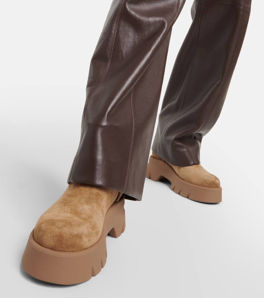 Gianvito Rossi Shearling-lined suede ankle boots