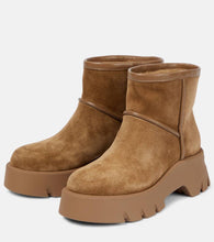 Gianvito Rossi Shearling-lined suede ankle boots