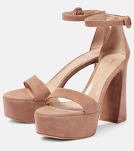 Gianvito Rossi Sheridan suede platform sandals