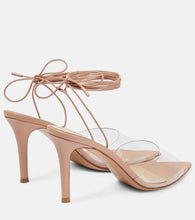 Gianvito Rossi Skye 85 PVC and leather sandals