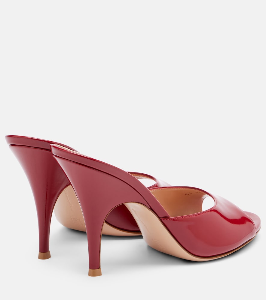 Gianvito Rossi Sofia patent leather mules