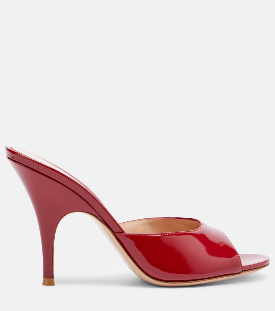 Gianvito Rossi Sofia patent leather mules