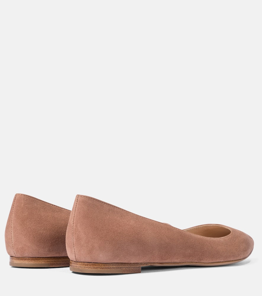 Gianvito Rossi Suede ballet flats