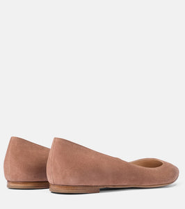 Gianvito Rossi Suede ballet flats