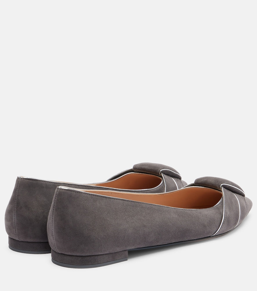 Gianvito Rossi Suede ballet flats
