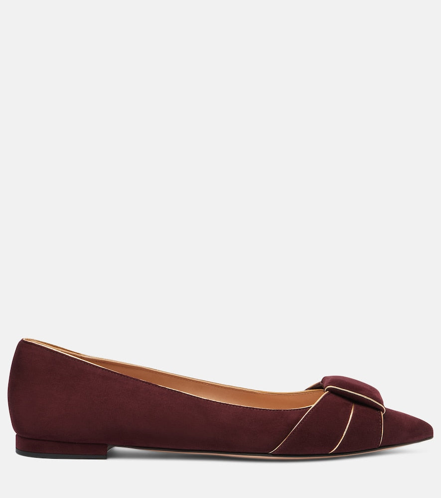 Gianvito Rossi Suede ballet flats