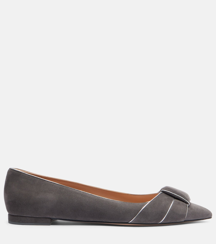 Gianvito Rossi Suede ballet flats