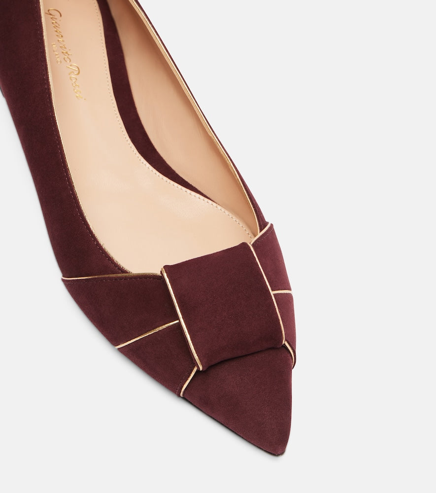 Gianvito Rossi Suede ballet flats