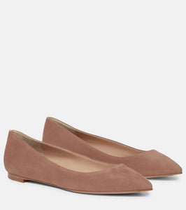 Gianvito Rossi Suede ballet flats