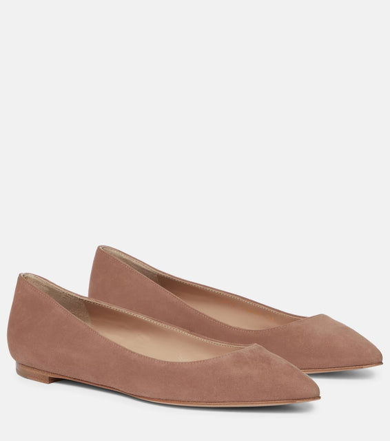 Gianvito Rossi Suede ballet flats
