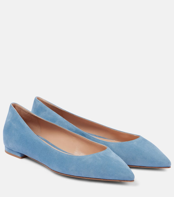 Gianvito Rossi Suede ballet flats
