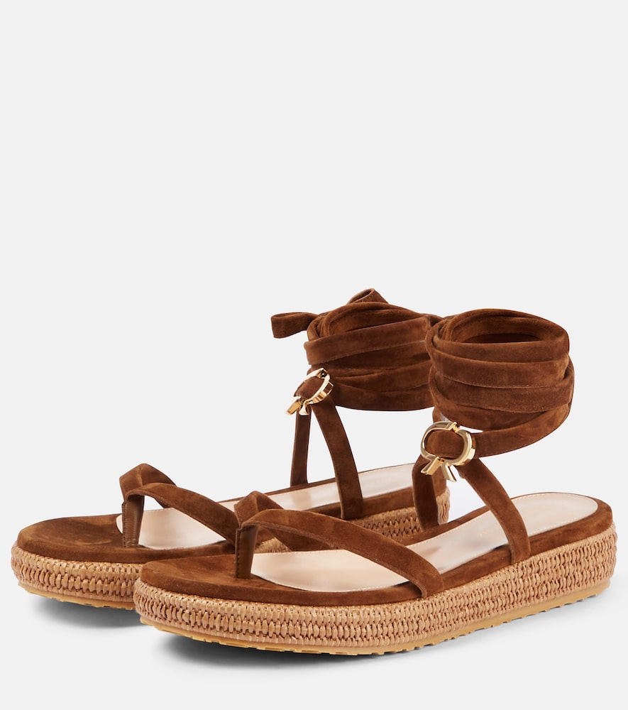 Gianvito Rossi Suede espadrille sandals