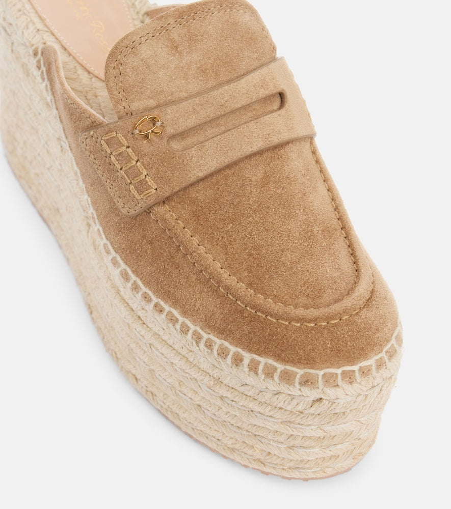 Gianvito Rossi Suede espadrille wedges
