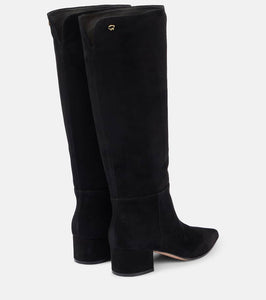Gianvito Rossi Suede knee-high boots