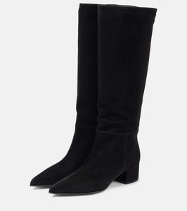 Gianvito Rossi Suede knee-high boots