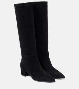 Gianvito Rossi Suede knee-high boots