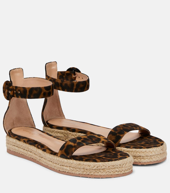 Gianvito Rossi Suede leather platform sandals