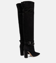 Gianvito Rossi Suede over-the-knee boots