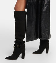 Gianvito Rossi Suede over-the-knee boots
