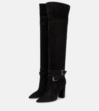 Gianvito Rossi Suede over-the-knee boots